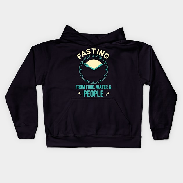 Funny Fasting Kids Hoodie by TheVintageChaosCo.